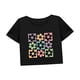 thumbnail image 5 of Camiseta corta holgada con cuello redondo para mujer, para caminar, viajar, mochilear, vacaciones L, 5 of 7