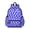 Blue Wavy Checkered, variant on Brown and White Checkered Pattern Backpack for School, Cute School Bag with Adjustable Shoulder Straps and Padded Back, 13.4"x11"x4.7"