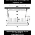 thumbnail image 5 of Keystone Amish Co. 4 Foot Franklin Poly Composite Porch Swing, Bright Red, 5 of 5