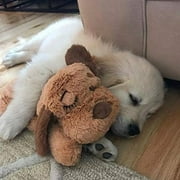 Original Snuggle Puppy Starter Kit for Anxiety Relief and Calming Aid, Biscuit Coloured Puppy Included and Pink Toy