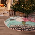 thumbnail image 5 of Disketp Vintage Typewriter Floral Christmas Tree Skirt, Christmas Tree Decorations, Christmas Decor, Tree Mat Decoration(30-48IN)-30", 5 of 6