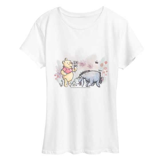 Winnie The Pooh - Winnie And Eeyore Field - Women's Short Sleeve Graphic T-Shirt