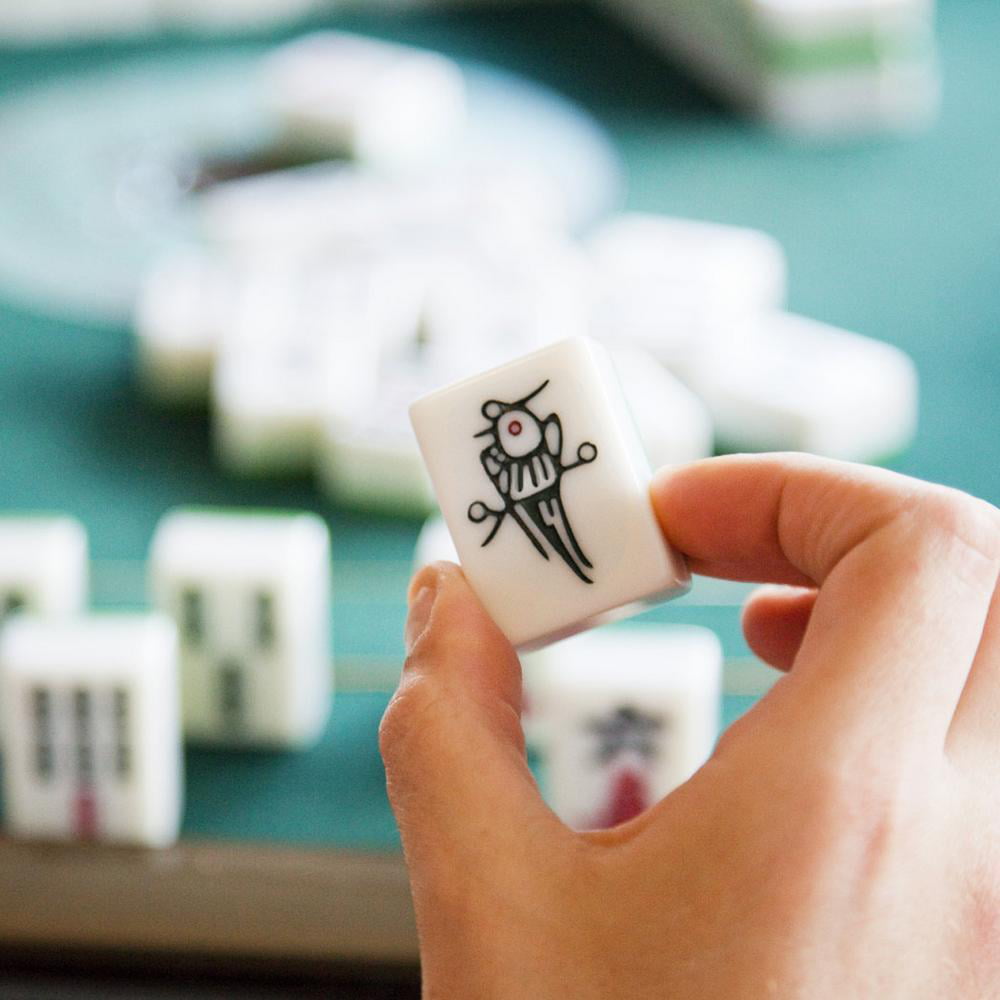 Travel Mahjong Poker Cards Playing Card Mini Fun Outdoor Entertainment Props