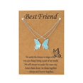 thumbnail image 1 of Butterfly Matching Friendships Necklace Handmade Sweet Enamel Cute Butterfly Best Friend Necklace, 1 of 1