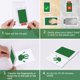 thumbnail image 4 of Kit de huellas y pies de bebé, kit de sellos de manos y huellas de 3 piezas, tinta segura es inofensiva para la piel del bebé, uso para regalo de bautismo de bebé de recuerdo familiar (verde) JM MX-0134639FYD, 4 of 4