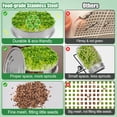 thumbnail image 2 of Kit de germinación de semillas Aulock Microgreens de acero inoxidable de 3 niveles, 2 of 8