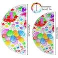 thumbnail image 4 of FMSHPON Happy Birthday Balloons Cakes Xmas Christmas Tree Skirt Stand Mat for Holiday Party Decoration Indoor Outdoor 36 inches, 4 of 6
