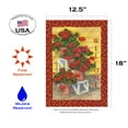 thumbnail image 2 of Toland Home Garden Polka Dot Geraniums Flower Welcome Flag Double Sided 12x18 Inch, 2 of 5