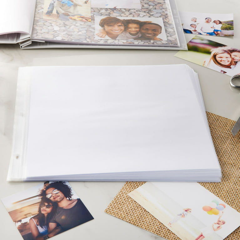 6 Packs: 20 ct. (120 total) 12 x 12 White Scrapbook Refill Pages by  Recollections™ 