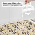 thumbnail image 5 of Yiaed Snake And Floral Print Highly Absorbent Microfiber Kitchen Counter Mat, Dish Drying Pad for Dishes, Utensils, Pots and Pans, Large 18" x 24", 5 of 7