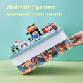 Stackable Building Blocks Storage Box with Removable Compartments