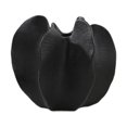 thumbnail image 1 of Jarrón de cerámica con forma de carambola, adorno nórdico para mesa, centro de mesa para oficina, mesita de noche, mesa de comedor, estante de entrada M negro, 1 of 10