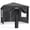 Black, variant on Pirecart 10x10 ft Pop up Canopy Tent Outdoor Commercial Instant Canopy with 4 Sidewalls & Carry Bag, Party Tent for 6-8 People or 1-2 Tables, Gray