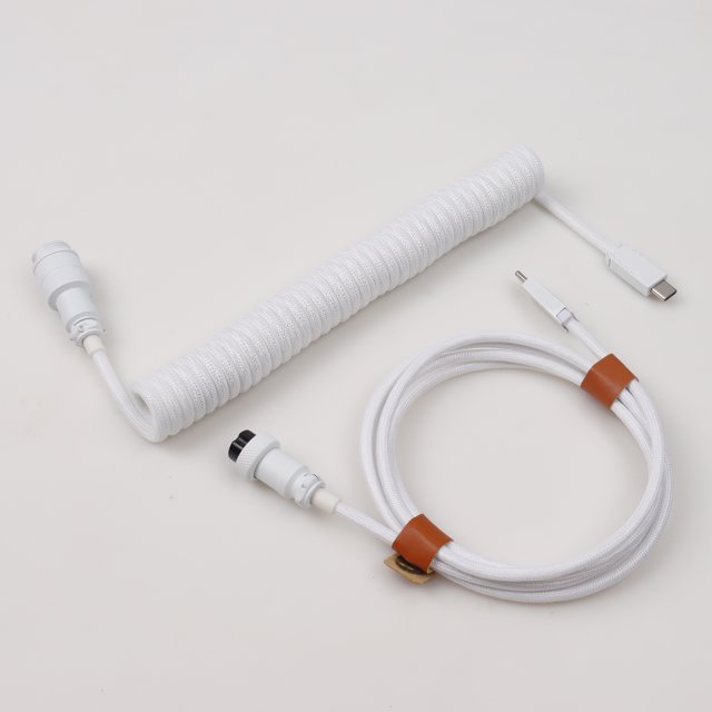 Usb c Coiled Gx16 aviator Cable Keyboard Cable Type c to Usb c Long Coiled Cable for Mechanical Keyboard coiled 18cm 2CL11