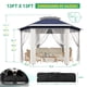 thumbnail image 2 of Qinaqin 13 x ft Pop Up Gazebo cm de Alturae agonal Canopy Shelter con 6 Zippered Malla Netting Event Tent Strong Steel Frame, 2 of 7