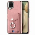 thumbnail image 2 of Nalacover Wallet Case for Samsung A12 4G, Premium Leather Case with Card Holder, 360°Rotation Ring Kickstand, RFID Blocking Protective Magnetic Back Clsoure Case for Samsung Galaxy A12 4G, Pink, 2 of 13