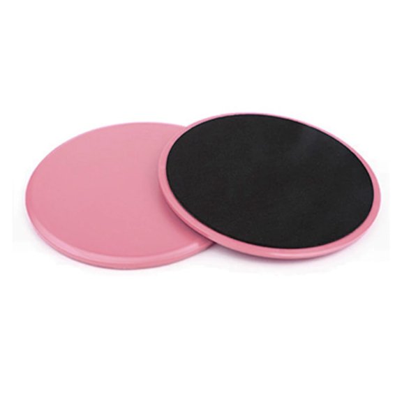 Runee Gliding Disc Sliders for Fitness and Training Workout - Dual Sided Core Sliders for Multipurpose Use - 2 Discs - Pink Gseagtia
