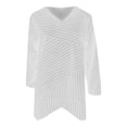 thumbnail image 3 of Puntoco Mujer Casual Lotu Manga Cuello en V Raya Impresión Irregular Blusa tops Camiseta Puntoco Puntoco-1420, 3 of 4