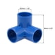 thumbnail image 2 of Conector de tubo en ángulo de 3 vías, grado de mobiliario, accesorios de esquina en forma de T de 1 pulgada, azul, 5 piezas, 2 of 3