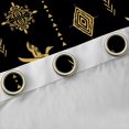 thumbnail image 4 of Feelyou Hippie Duck Damask Curtains Pack of 2 (42x84 Each), Yellow Aztec Curtains Blackout, 4 of 6