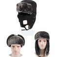 thumbnail image 6 of Kids Trapper Skiing Hat Russian Winter Thermal Warm Waterproof Windproof Hunting Thick Outdoor Snowboard Cycling Breathable Trooper Ear Flap Cap for Boy Girl Black, 6 of 7