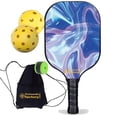 thumbnail image 1 of Pickleball Factory PB00031-12-G Usapa Pickleball Paddles - Blue Ripples Pickleball Rackets Near Me, Professional Pickleball Players Pickleball Spin, Glassfiber Graphite, 1 of 1