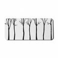thumbnail image 1 of Black and White Computer Mouse Pad, Monochrome Birch Tree Silhouettes with Autumn Season Foliage Branches, Rectangle Non-Slip Rubber Mousepad X-Large, 35" x 15" Gaming Size, Black White, by Ambesonne, 1 of 2
