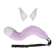thumbnail image 1 of Cosplay Disfraces Decoraciones Furry Realistic Cosplay Prop, Animal Hairpin Suit para Fancy Party Fancy Dress Cosplay Party Halloween Girl Adult Blanco con violeta Yinane traje de cosplay, 1 of 6