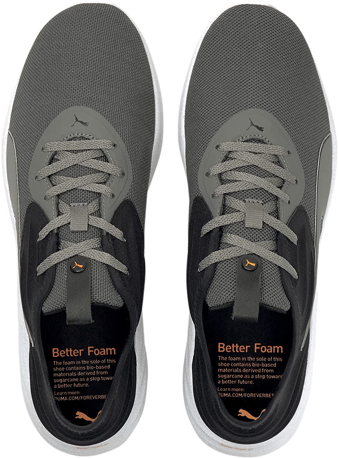 Men's Puma Better Foam Emerge 3D Castlerock-Black-Orange (195163 02) - 13