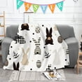 thumbnail image 5 of MXTPOV Easter Throw Blanket, Cute Easter Bunny Pattern Blanket for Couch Sofa Bed Travel, Easter Decorations, Soft Fluffy Blanket for Home Decor, 28X40 inch, 5 of 5