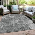 thumbnail image 6 of Addison Rugs Chantille Indoor/Outdoor Transitional Geometric Gray Washable Rectangle Rug, 8' x 10', 6 of 6