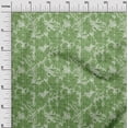 thumbnail image 2 of oneOone Polyester Lycra Mint Green Fabric Leaves & Floral Geometric Sewing Craft Project Fabric Prints By Yards 56 Inches Wide, 2 of 4