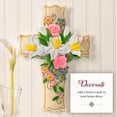 thumbnail image 3 of Bucilla Floral Cross 11 x 16 in Felt Applique Wall Hanging Kit, 3 of 4