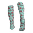 thumbnail image 2 of Bixox Snowflake Hot Cocoa Print Compression Socks,Compression Socks Women & Men Circulation for Medical,Running,Athletic, 2 of 7