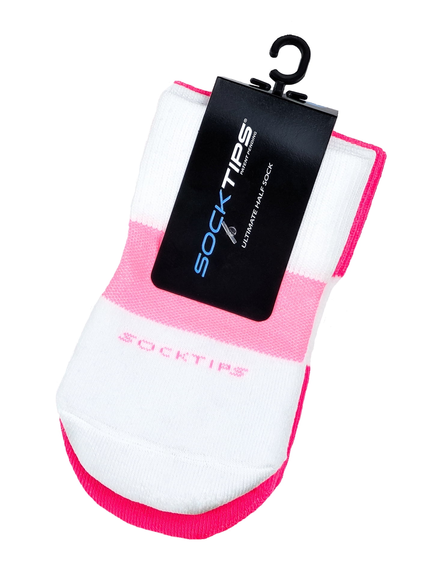 SockTips Women's and Men's Ultimate Half Sock, 2 Pack