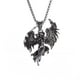 thumbnail image 4 of Collar Casa de los Tesoros con colgante de Ángel del diablo de doble alas de Metal Unisex, 4 of 4