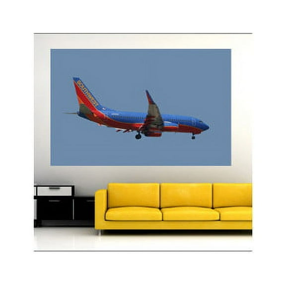 Wallhogs Chibi Southwest 737 Landing Wall Mural