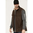 thumbnail image 2 of Hawx Work Gear Men's Weathered Sherpa Lined Work Vest Dark Brown XX-  US, 2 of 4