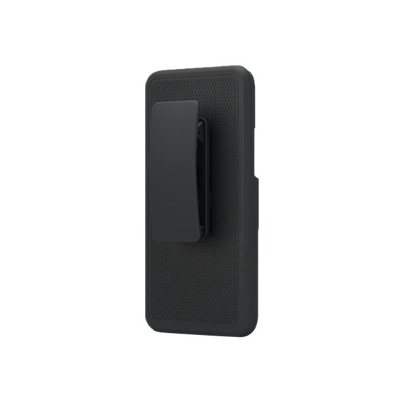PureGear - Back cover for cell phone - rubber-coated plastic - black - for HTC One