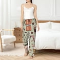 thumbnail image 4 of Fotbe Coffee Makers Macaroons Chocolate Pantalones de Pijama para Mujer, Pantalones de Dormir, Pantalones Pj con Cordón y Bolsillos-Small, 4 of 6