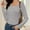 Gray, variant on Womens Long Sleeve T Shirt Scoop Neck Shirts Skinny Fitted Casual Basic Tops