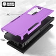 thumbnail image 3 of Decase Heavy-Duty Rugged Case for Samsung Galaxy S23 Ultra,Dual Layer Military Grade Drop Protection Anti-Fingerprint Anti-Scratch Hard Back Cover Silicone Bumper Shockproof Protective Case,Purple, 3 of 5