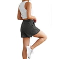thumbnail image 2 of Rosvigor 2 Pack Women Shorts High Waisted Athletic Shorts for Women with Pockets for Gym Workout Running Lounge, 2 of 7