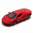 thumbnail image 3 of 1/36 Scale Diecast Metal Pull Back Action Drives Car Forward Car Model Toy for Gift/Kids (RED), 3 of 10