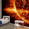 thumbnail image 2 of Peel and Stick Wallpaper Sun solar Modern Art Wall Mural Decor Self Adhesive and Removable 100in x 144in, 2 of 8