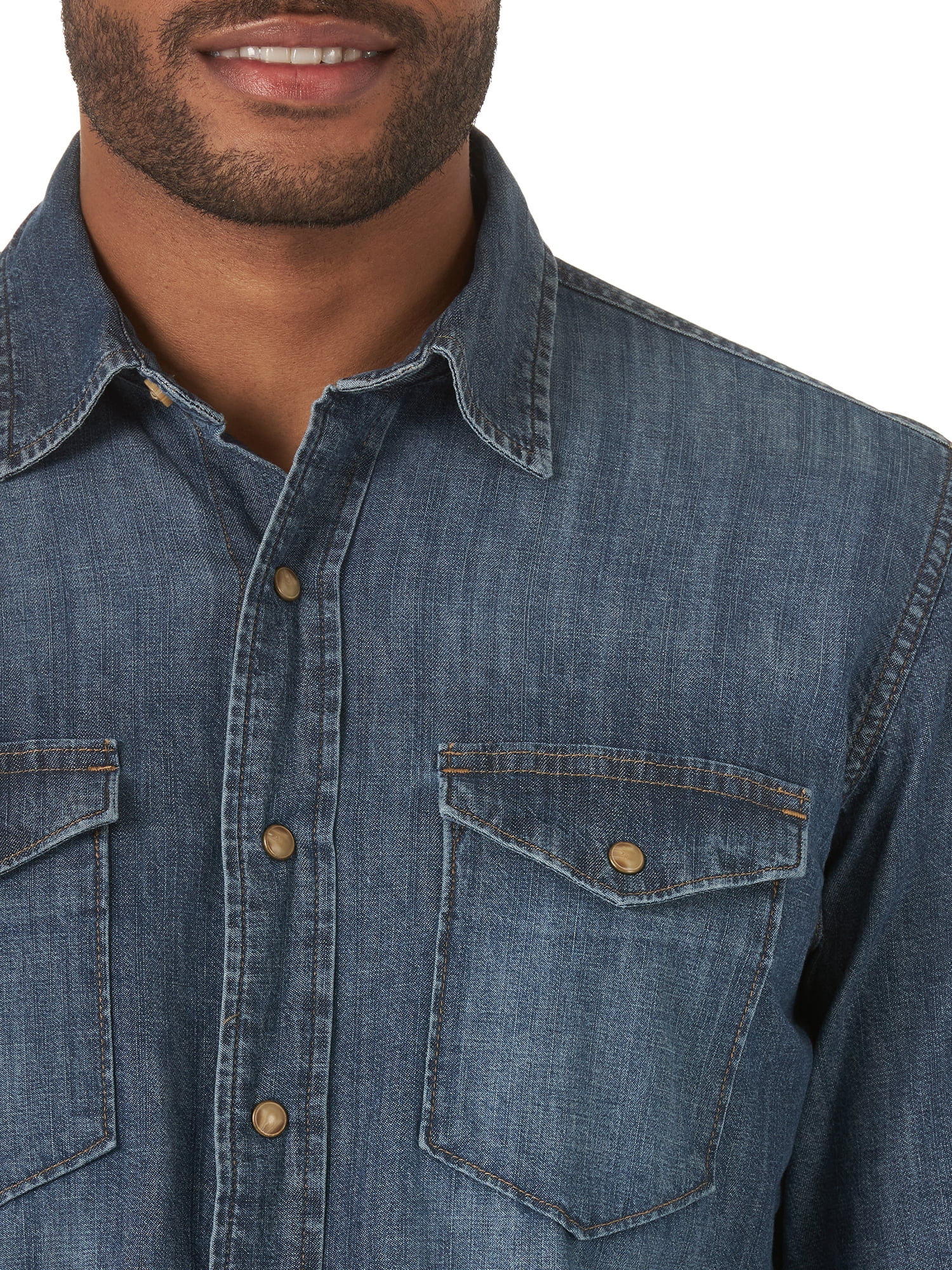Wrangler Men's Long Sleeve Denim Shirt