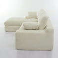 thumbnail image 5 of Llinc Store 99 x 69 Inch Modular Sectional Living Room Sofa Set, Free Combination Modern Minimalist Style Couch, Upholstered Sleeper Sofa, Installation-free Sofa, White, 5 of 9