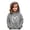 Grey, variant on Kids Hoddies Kids Heart-patterned Hooded Casual Long Sleeve Hoodie Sweatershirt Pullover Warm Fall Winter Clothes Girls 3-4 Years Clothes