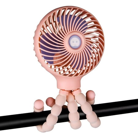 

Protable Stroller Fan with Clips for Baby Mini Cooling Fan Handheld Fan Small Baby Safe Personal Fan with Flexible Tripod Table Fan 2000 mAh USB Rechargeable Carseat Fan
