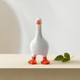 thumbnail image 2 of Soporte magnético para llaves de ganso, figura de pato de ganso de resina, soporte magnético para herramientas, figuras de animales lindos (naranja), 2 of 5